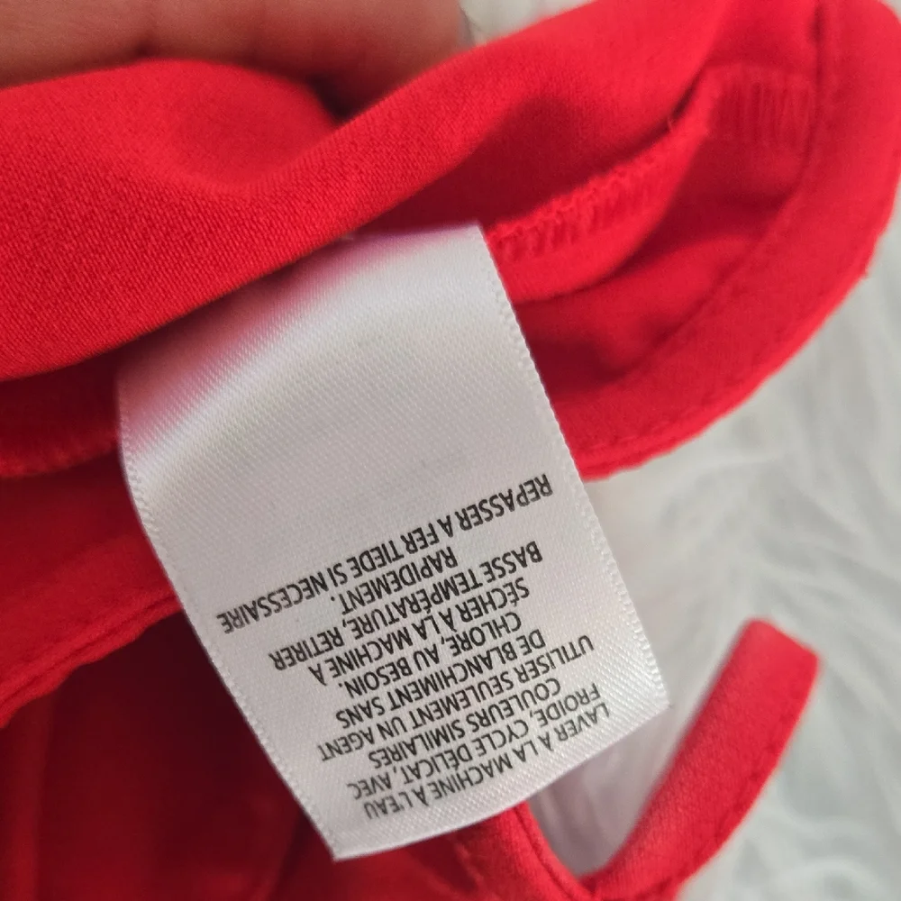 Leith Red Backless Crop‎ Tank Top